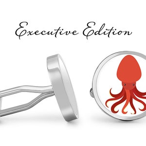 Squid Cufflinks Squids Cuff Links (Garanzia a vita) S1997