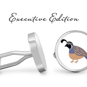 Quail Cufflinks Quails Cuff Links Bird Cufflink (Lifetime Guarantee) S2067