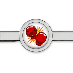 Boxing Tie Clip - Boxer Tie Bar - Boxing Gloves Tie Clip - Cufflinks Accessories (Lifetime Guarantee) T0162