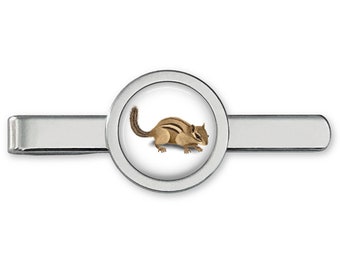 Squirrel Tie Clip - Squirrel Tie Bar - Rodent Tie Clip - Cufflinks Accessories (Lifetime Guarantee) T0047