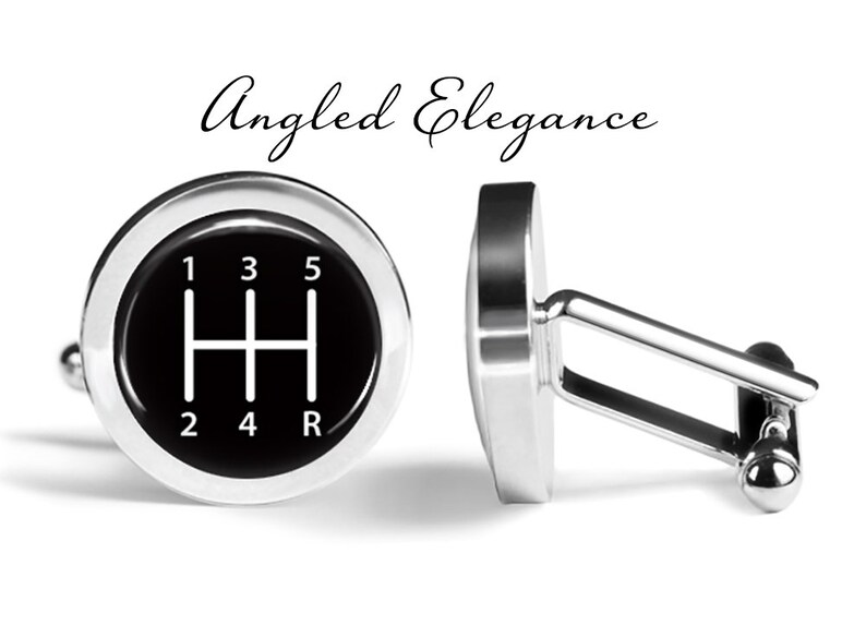 5 Speed Shift Knob Cufflinks Shifter Cufflinks Gear Shift Etsy