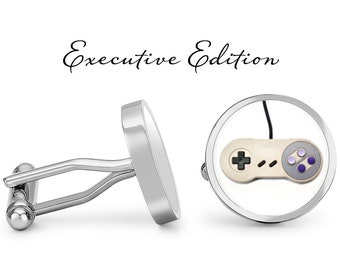 Retro Game Controller Cufflinks - 90s Gamer Cufflinks - Video Game Cuff Links (Pair) Lifetime Guarantee (S0605)