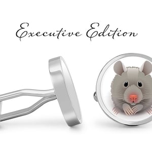 Hamster Cufflinks Hamsters Cuff Links (Lifetime Guarantee) S1881