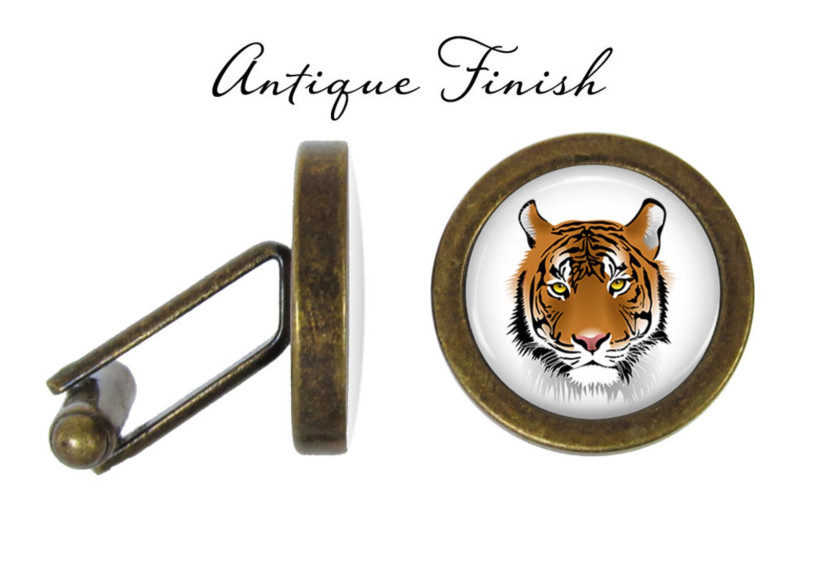 Tiger Cufflinks Cuff Links African Tiger Cufflinks Safari Etsy
