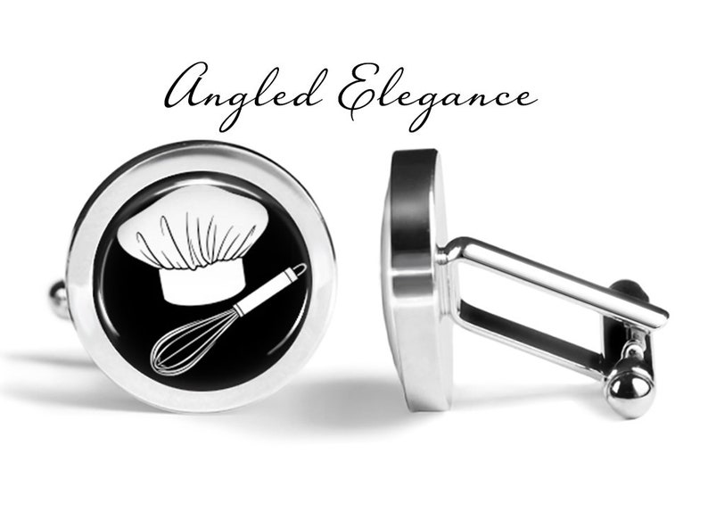 Chef Cufflinks - Culinary Cufflinks - Chef Cuff Links - Chef Hat ...