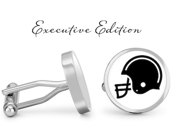 Sterling Silver American Football Helmet Cufflinks, Personalized Engraving  - Etsy