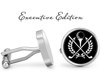 Golf Manchetknopen - Golfer Cuff Links - Golfen cufflink (paar) levenslange garantie (S1261)