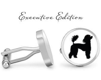 Poodle Cufflinks  Poodle Dog Cuff Links - Poodles Cufflink (Pair) Lifetime Guarantee (S1405)