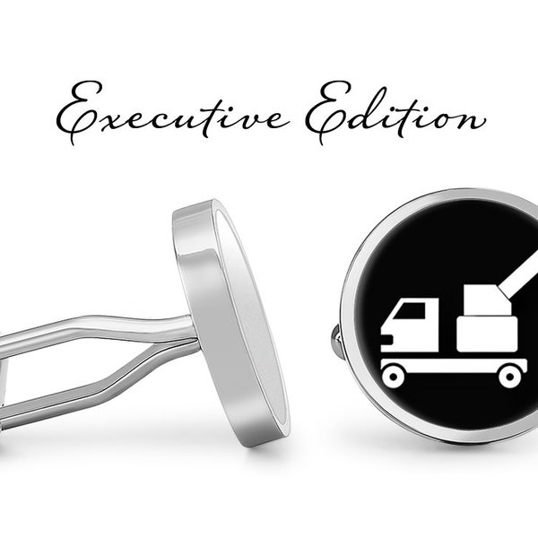 Tow Truck Cufflinks - Repo Man Cuff Links - Towing Cufflink (Lifetime Guarantee) S2321