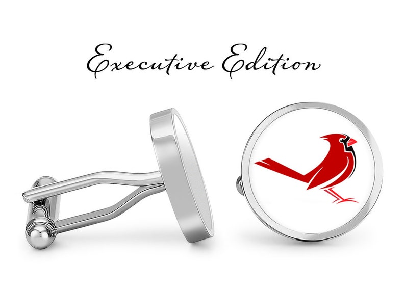 Lifetime Guarantee Cardinals Bird Cufflink S1386 Cardinal Cufflinks Pair Red Cardinal Cuff Links Birds Cuff Link