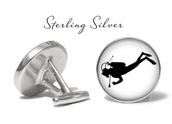 Personalised Engraved Message Box Select Gifts Surfer Ocean Cufflinks Solid Sterling Silver 925