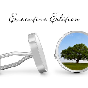 Cufflinks - Grand Oak Cufflinks - Oak Tree Cuff Links - Tree Cufflink (Pair) Lifetime Guarantee (S0648)