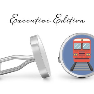 Subway Cufflinks Train Cuff Links (Lifetime Guarantee) S2010