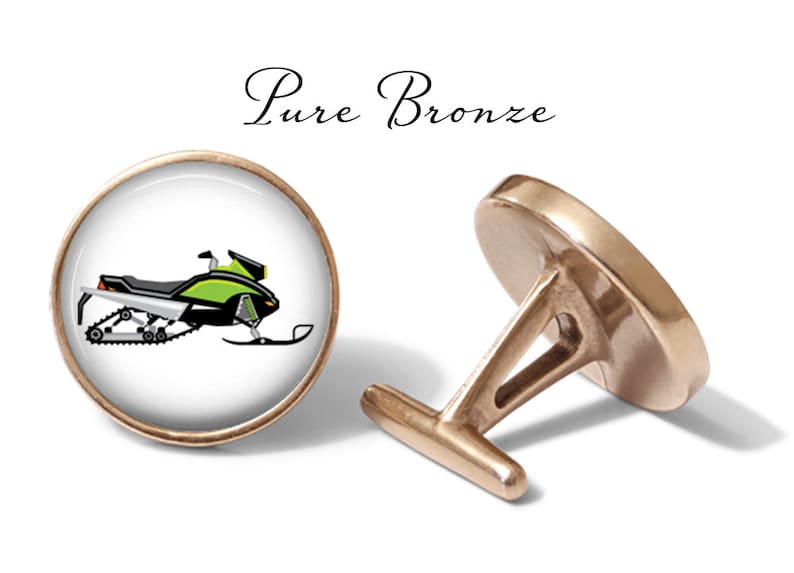 Pair Snow Mobile Cuff Links Green Snowmobile Cufflinks Cufflinks Winter Cufflink Lifetime Guarantee S0612 Christmas Cuff Links