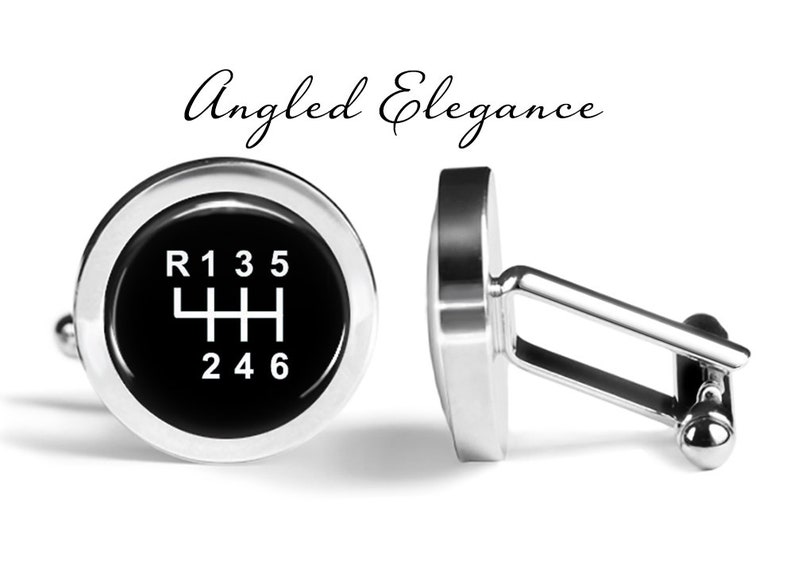 Six Speed Shift Knob Cufflinks Gear Shift Cuff Links Etsy