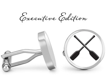 Boat Paddle Cufflinks - Canoe Paddle Cufflinks - Oar Cuff Links - Canoeing - Kayaking - Boating (Pair) Lifetime Guarantee (S0671)