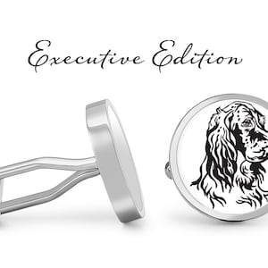 English Setter Cufflinks Setters Cuff Links Dog Cufflink (Lifetime Guarantee) S2019