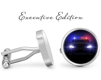 Manchetknopen politiewagen: cadeau knipperlichten politie