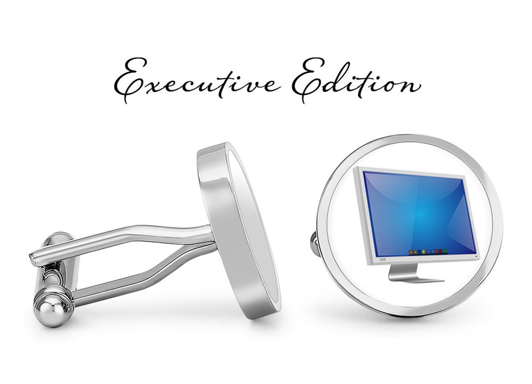 Computer Screen Cufflinks - Computer Monitor Cuff Links - Computer ...