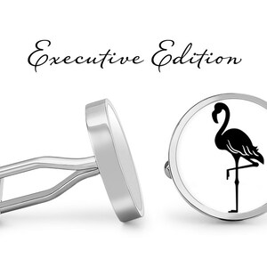 Flamingo Cufflinks Flamingos Cuff Links (Lifetime Guarantee) S1619