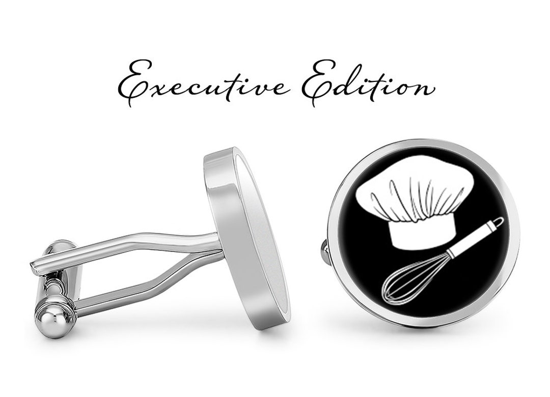 Chef Cufflinks - Culinary Cufflinks - Chef Cuff Links - Chef Hat ...