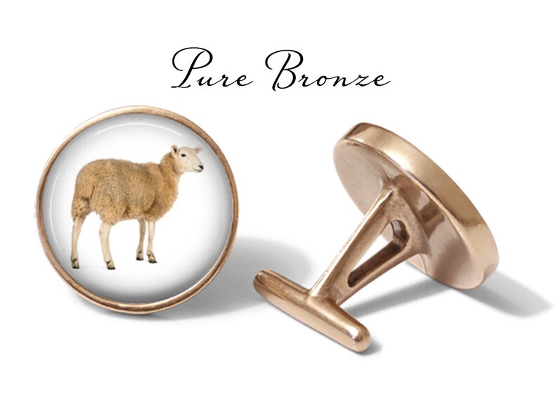 Lifetime Guarantee Sheep Cuff Links S0693 Animal Cufflinks Pair Cufflinks Sheep Wedding Gift for Him Sheep Cufflinks