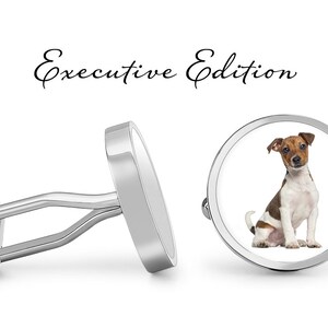 Jack Russell Cufflinks - Jack Russell Terrier Cuff Links - Dog Cufflink - Dogs Cuff Link (Pair) Lifetime Guarantee (S1399)