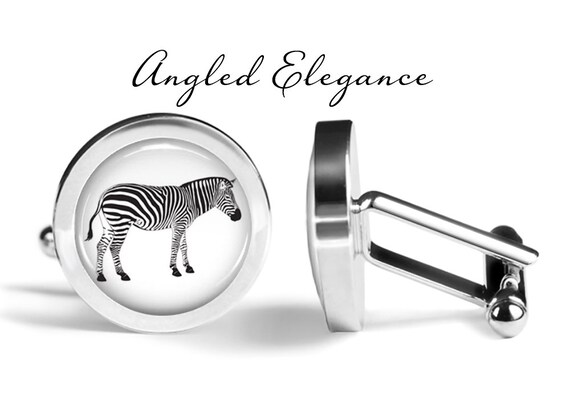 Angled Edition Oakmont Cufflinks Zebra Cufflinks Zebras Cuff Links