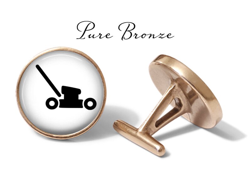 Landscaper Cufflink Lawnmower Cuff Links Lawn Mower Cufflinks Yard Care Cuff Link S1294