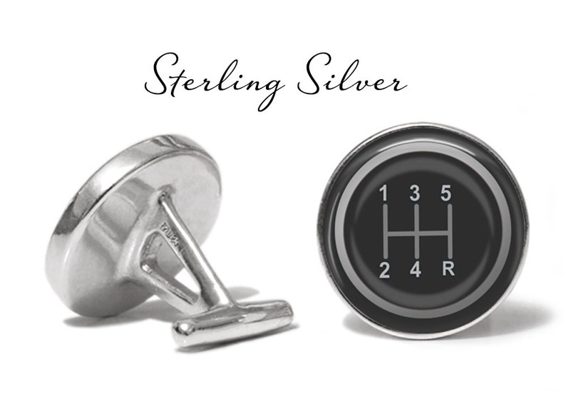 Shift Knob Cufflinks Shifter Cufflinks 5 Speed Cufflinks Gear Shift Cufflinks Cuff Links Pair Lifetime Guarantee S1010 image 4