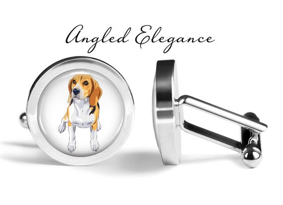 Beagle Tie Clip Beagle Tie Bar Dog Cufflinks Accessories
