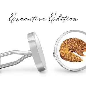 Pangolin Cufflinks - Pangolins Cuff Links - Pangolin Cufflink Gift (Pair) Lifetime Guarantee (S1466)