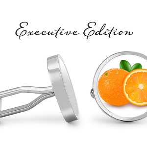 Oranges Cufflinks Orange Cuff Link Orange Slice Cufflink (Lifetime Guarantee) S1811