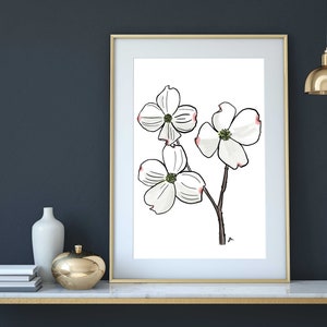 Dogwood Watercolor - North Carolina State Flower (Digital Download)