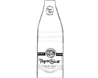 Impression Topo Chico (téléchargement numérique)