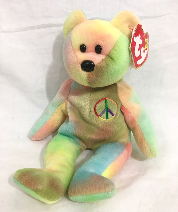 peace beanie baby