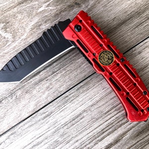 Engraved Fisherman Survival Rescue Knife Knife With Flashlight