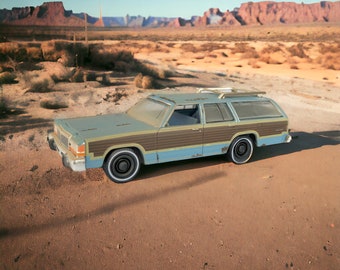 1979 Ford Ltd Country Squire TERMINATOR 2 Car 1/64 Scale Diecast Model Car #A9