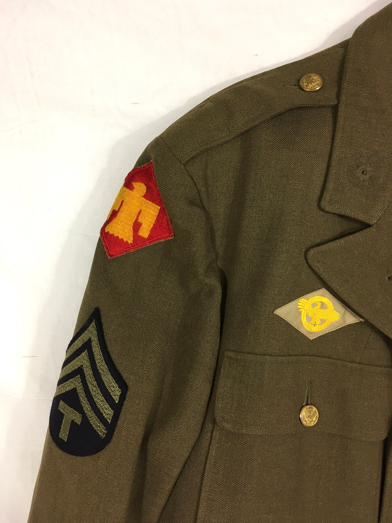 WW2 U.S Army 5th Army 45th Inf. Division dated 1940 Uniform | Etsy