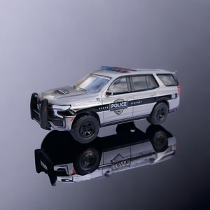 Chevrolet Tahoe Police Pursuit Vehicle - Scale 1:64 Car Die Cast Model #A20
