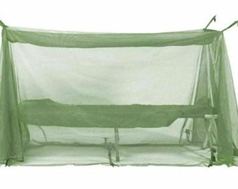 Vietnam war U.S Army 1965 Military Insect Bar Mosquito Net Green #A33