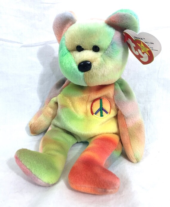 peace beanie babie