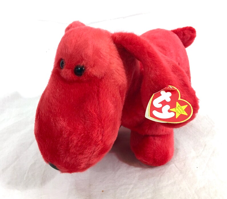 TY RARE Beanie Babies ROVER Buddies 1998 The Red Dog A38 Etsy