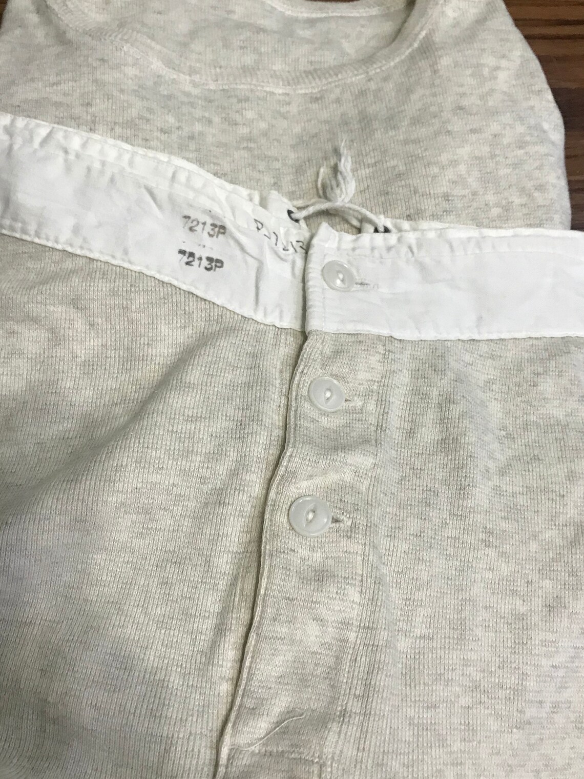 U.S.ARMY 1942 WWII Military Underwear Long Sleeves vest Etsy