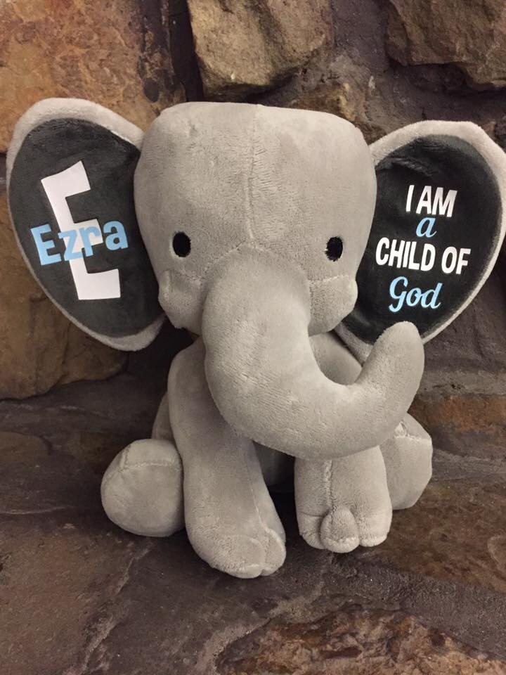 Personalized Baby Elephant Gift New baby gift babyshower Etsy