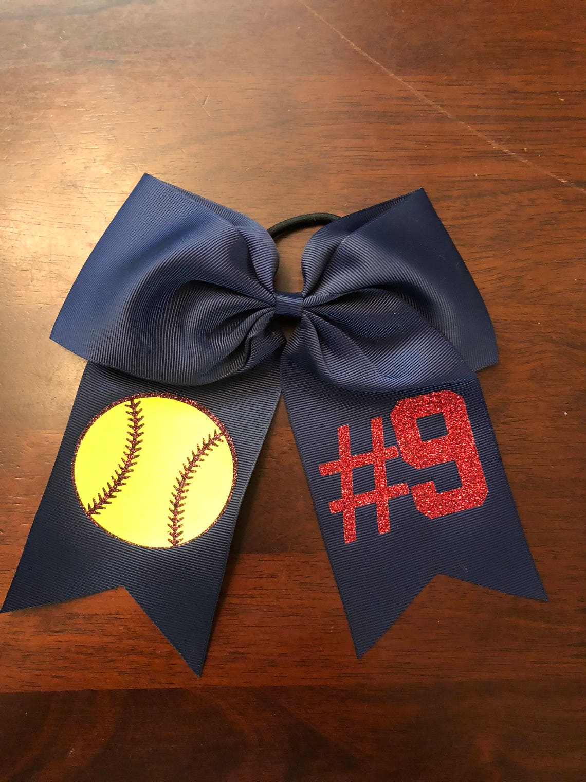 Personalized Softball Hair Bow glitter Softball bow team Etsy