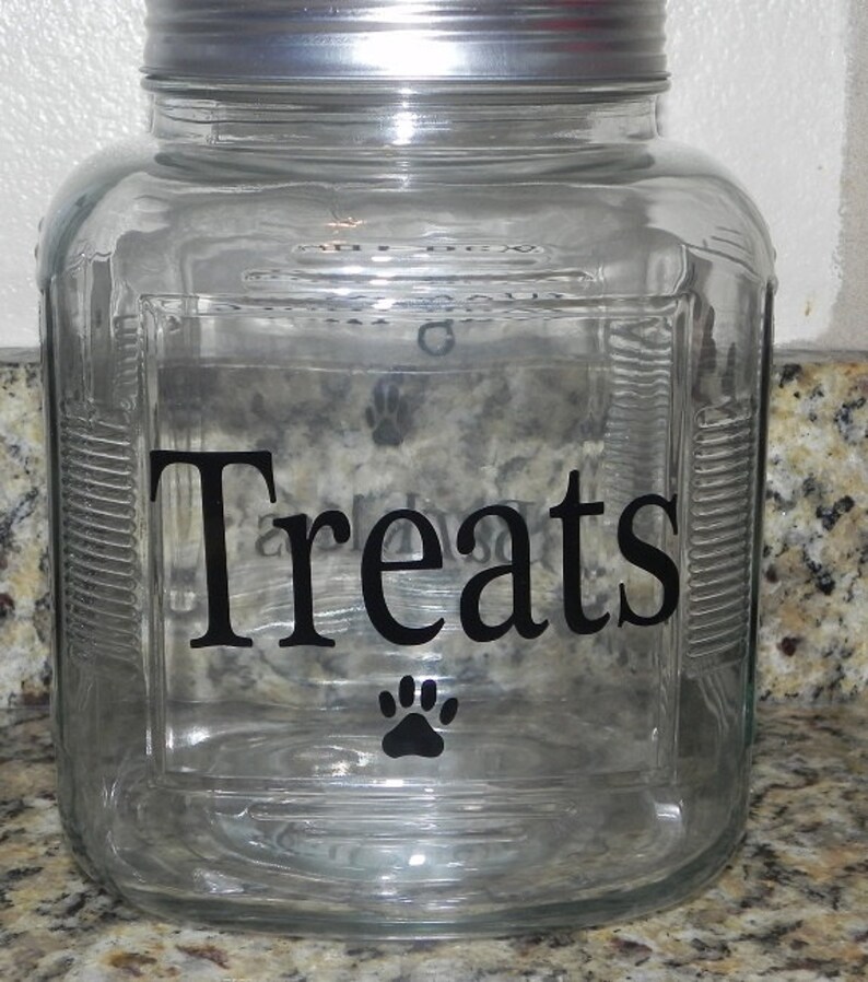 Dog treat jar cute treat jar treat storage dog food dog treat Etsy