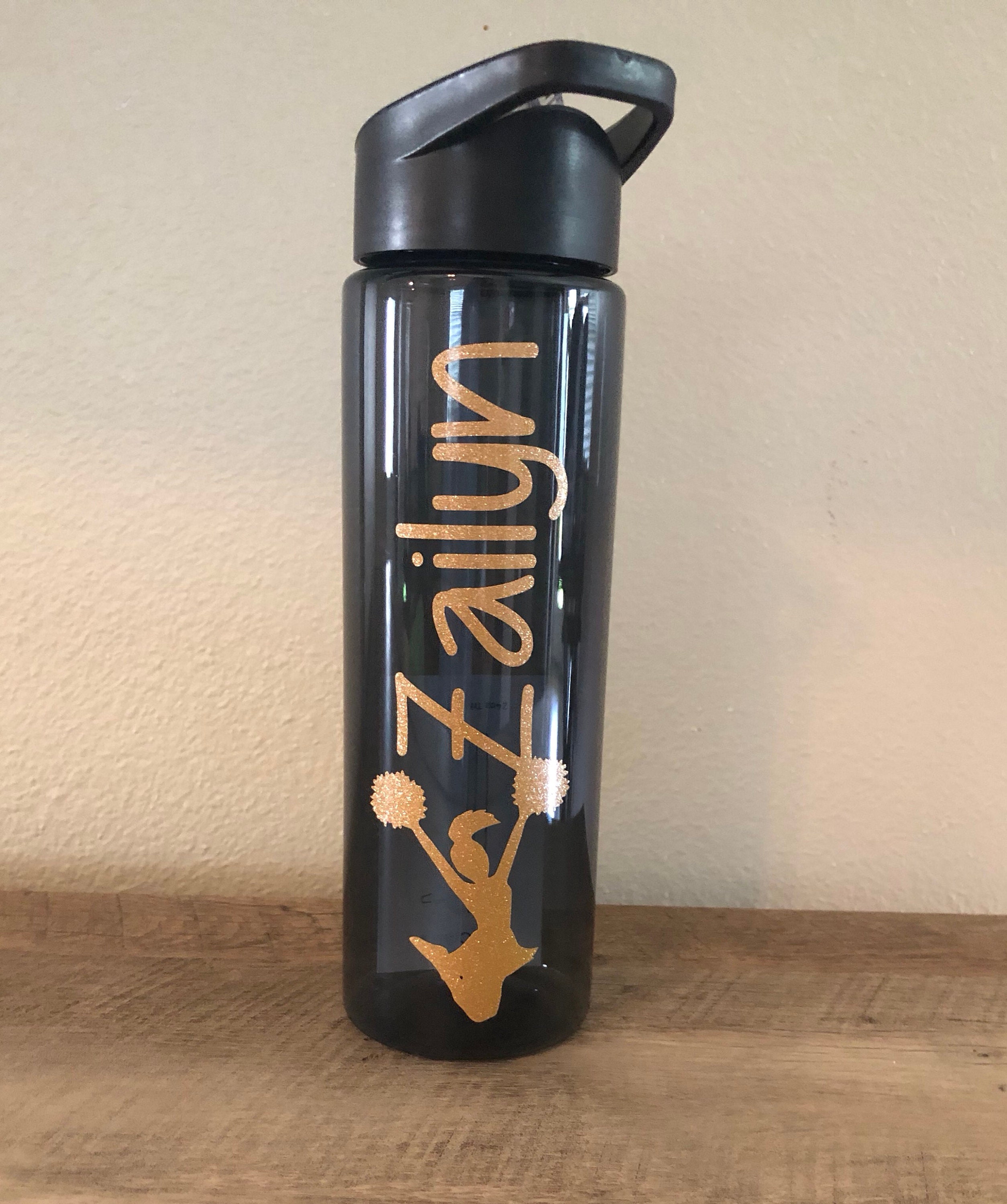 Personalized Cheer Water Bottle Cheer gift cheerleader BPA Etsy