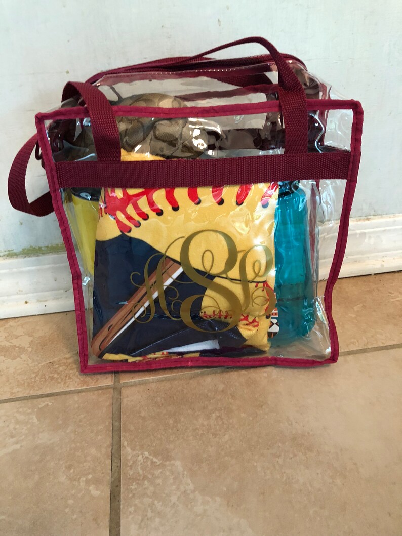 Clear Stadium Bag NFL and PGA Approved Clear College Stadium Etsy