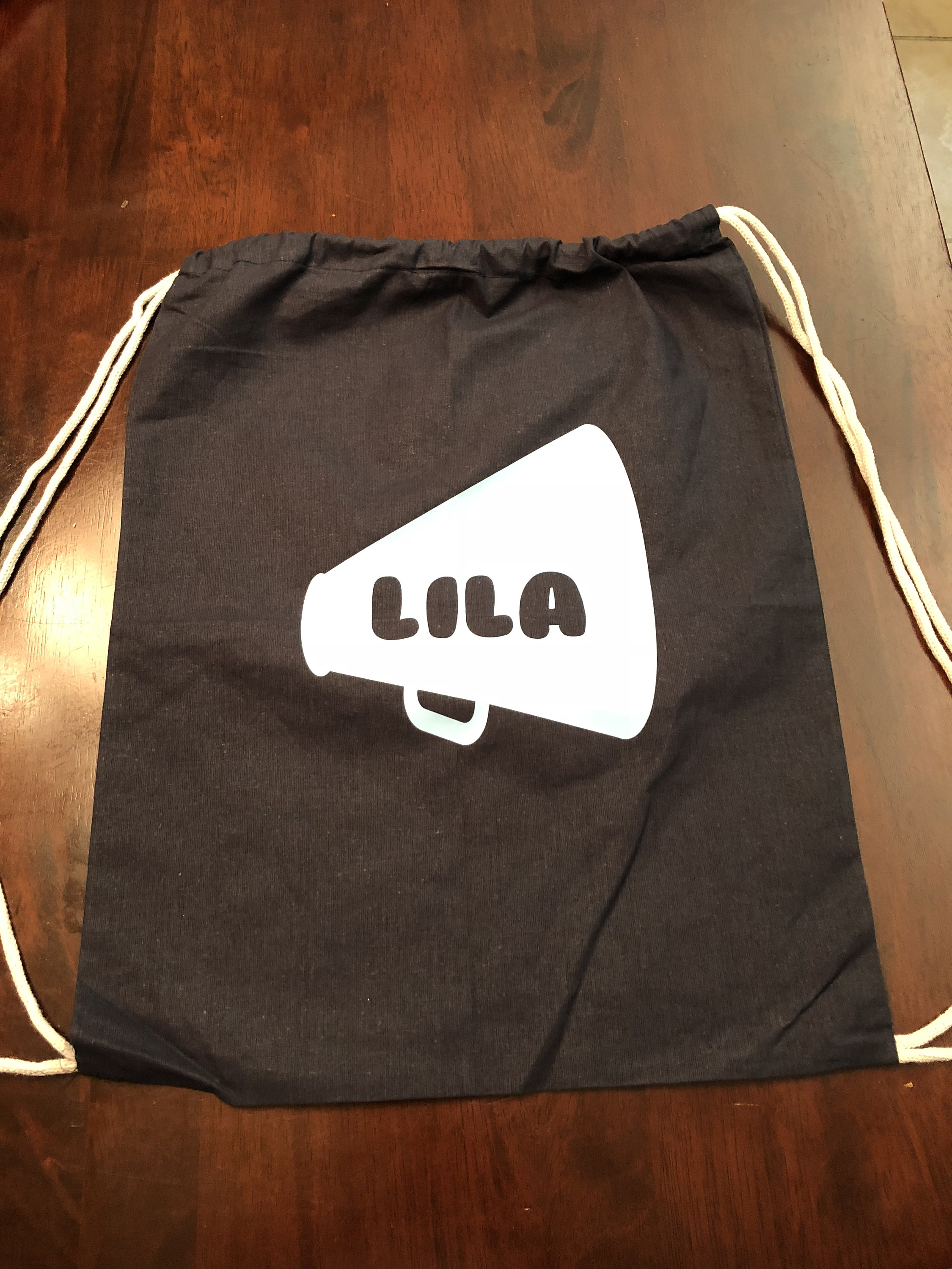 Cheerleading Drawstring Bag Personalized Cheer Bag Etsy